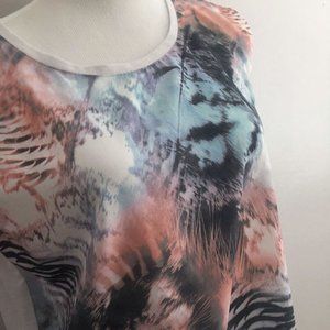 Rock & Republic sleeveless graphic top L Large